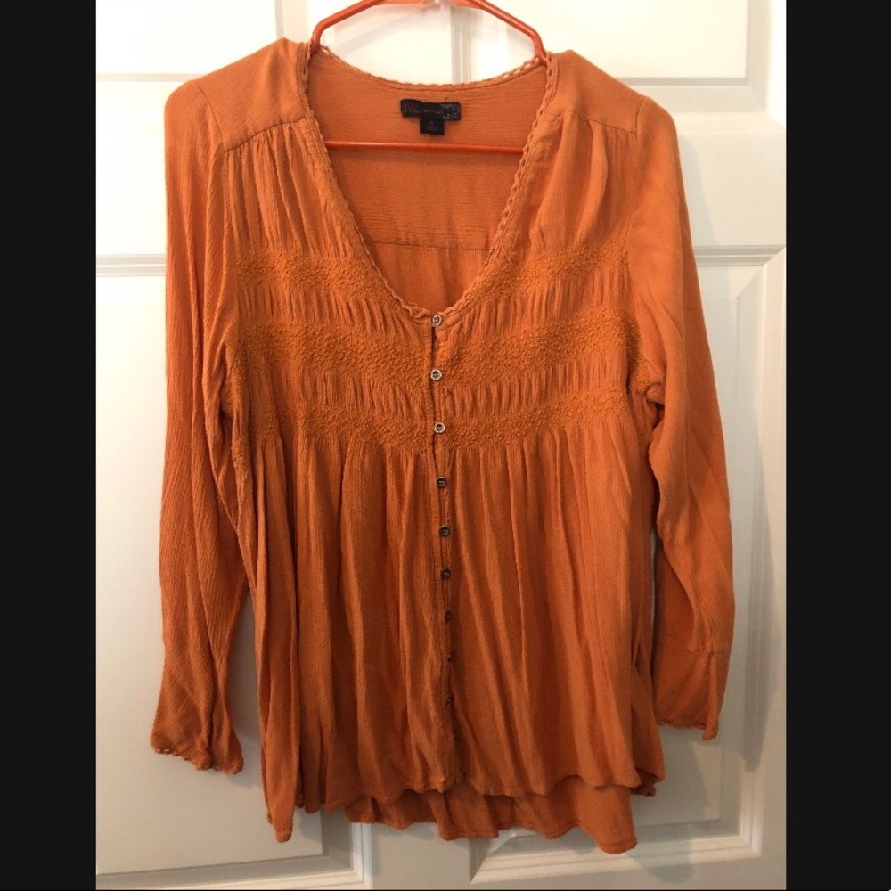 Orange BOHO top